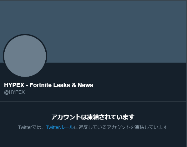 Fortnite 頭號洩密者「HYPEX」的 Twitter 帳號被凍結