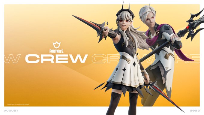 [Fortnite] 有史以來第一個船員包！ August Crew Pack 有 2 款皮膚！