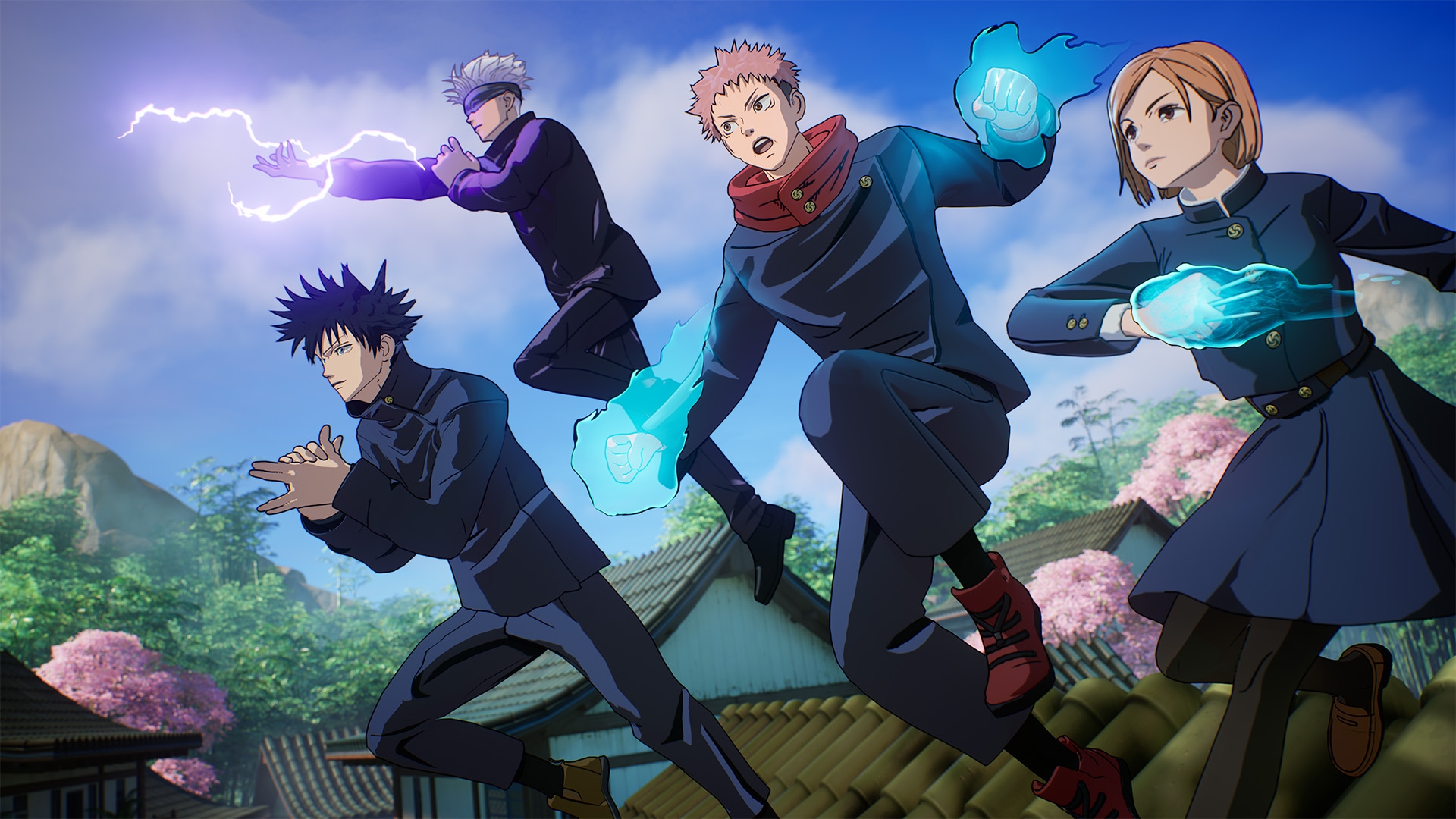 Fortnite X Jujutsu Kaisen 合作決定！此次合作將於 8 月 8 日起進行，共有四人登場：小條雄二、伏黑惠、五條悟、野原釘崎。