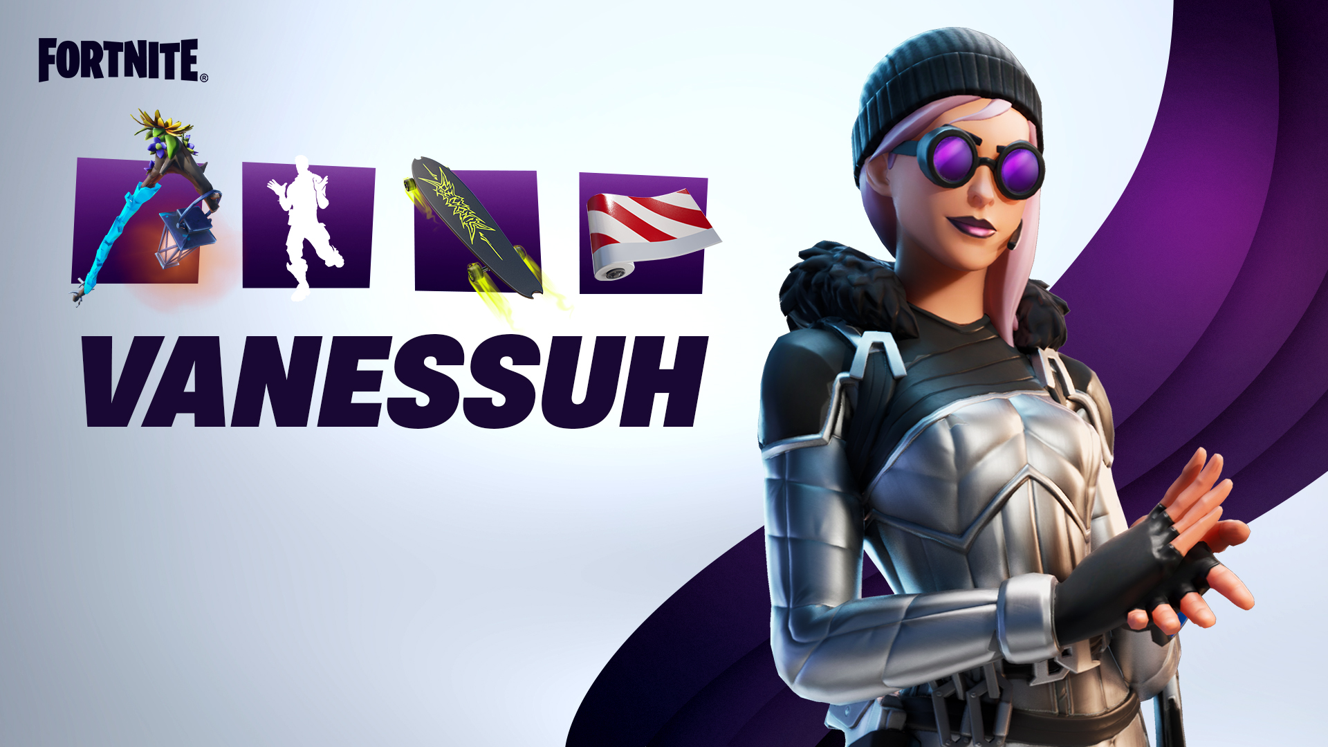 [Fortnite] 外國內容創作者兼主播 Vanessuh 的置物櫃現已在物品商店中提供！