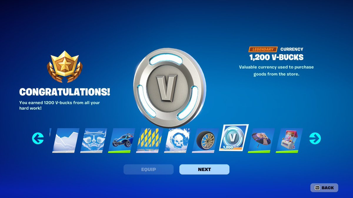 [Fortnite] V-Bucks 分發給部分玩家。一些玩家獲得了高達 1200 V-Bucks。