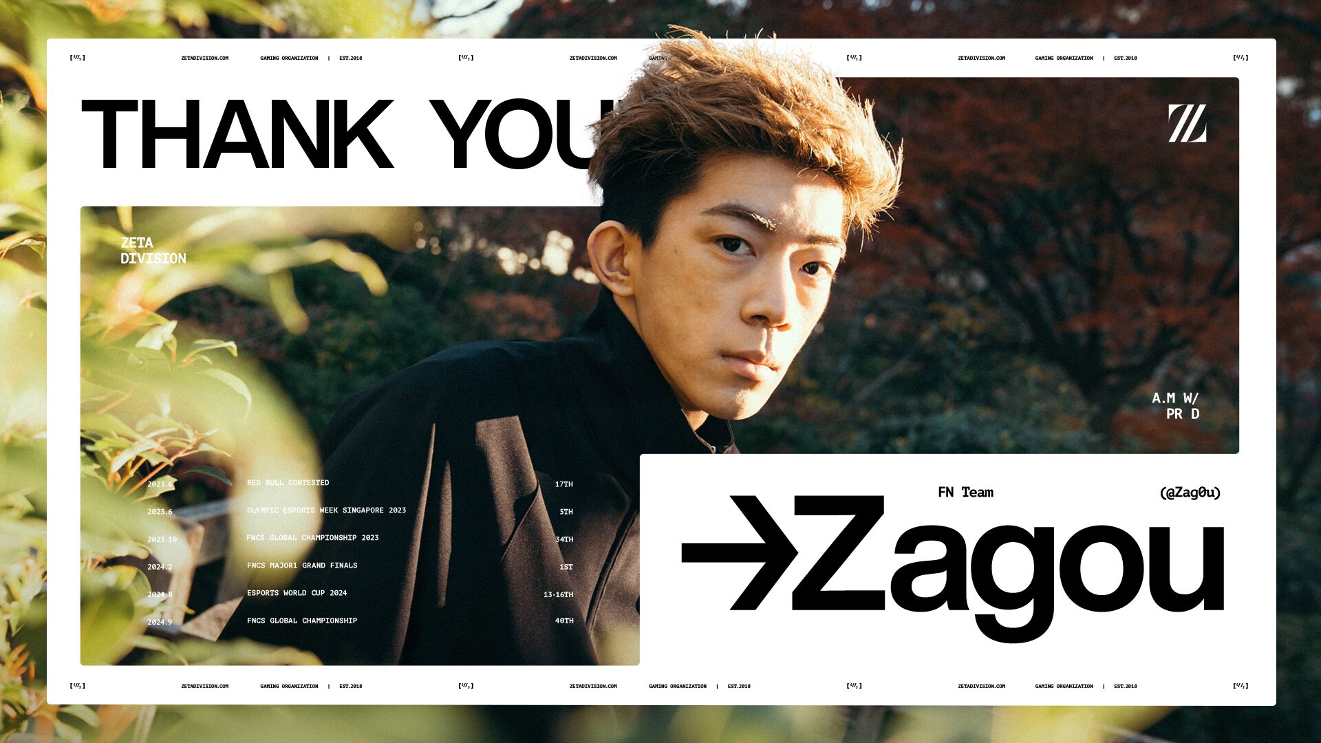 Zagou離開“ZETA DIVISION”